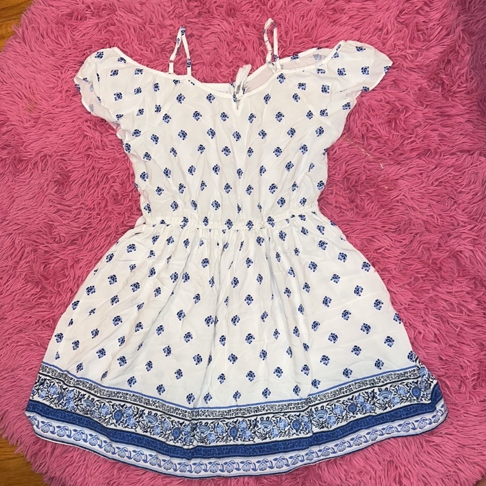Mini boho cold shoulder dress
